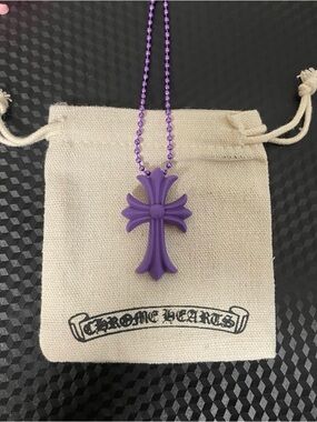 Chrome Hearts Purple Cross Pendant Necklace (BUNDLE DEALS!)